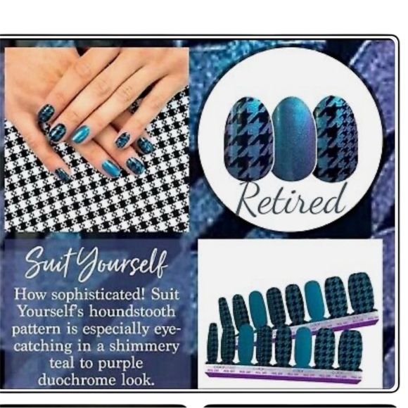 Color Street Nail Polish Strips - Houndstooth - Picture 1 of 3